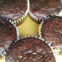double chocolate banana muffins!